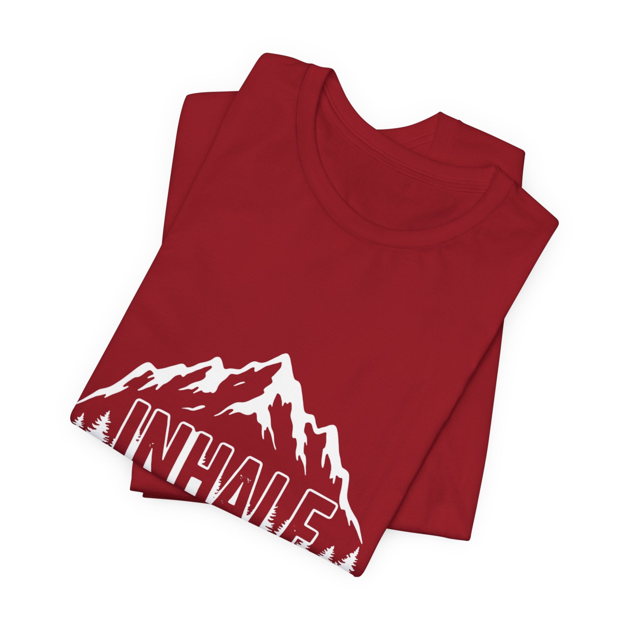 Inhale Mountains - Breathing Mountain Tee - Mindful Nature Shirt