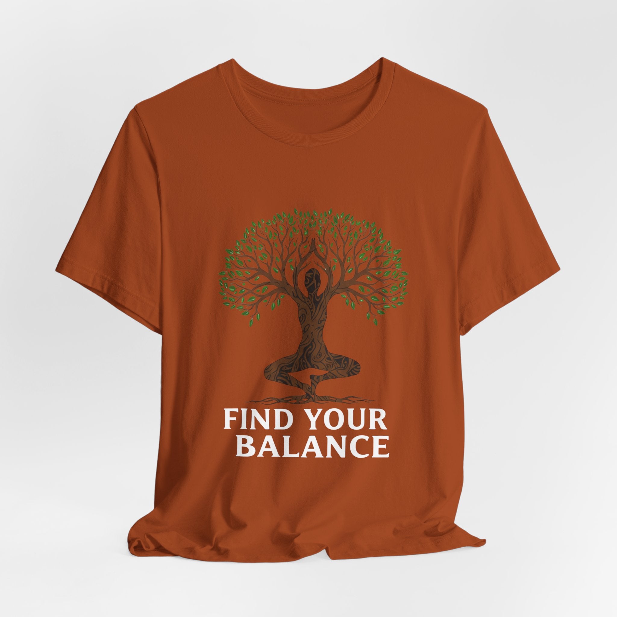 Find Your Balance Tree - Yoga Tree Pose Tee - Meditation Nature Shirt