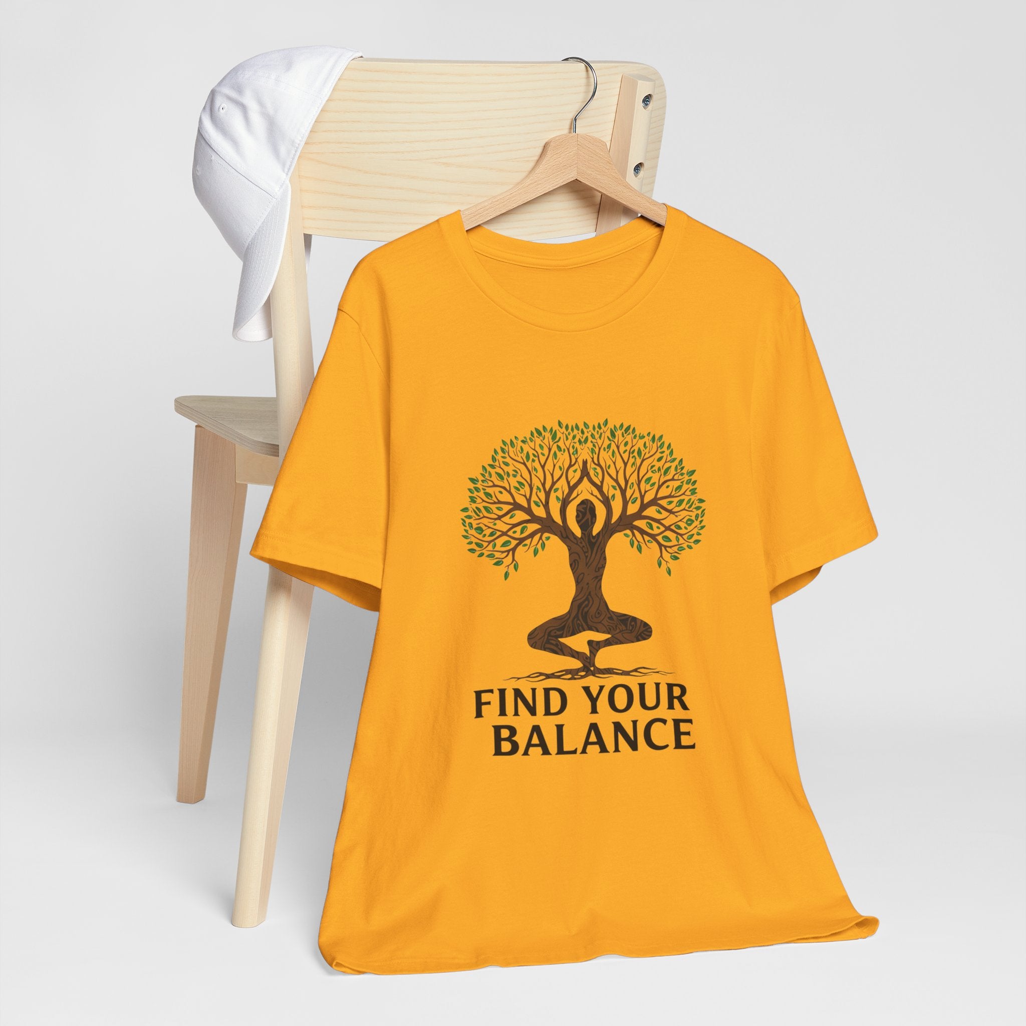 Find Your Balance Tree - Yoga Tree Pose Tee - Meditation Nature Shirt