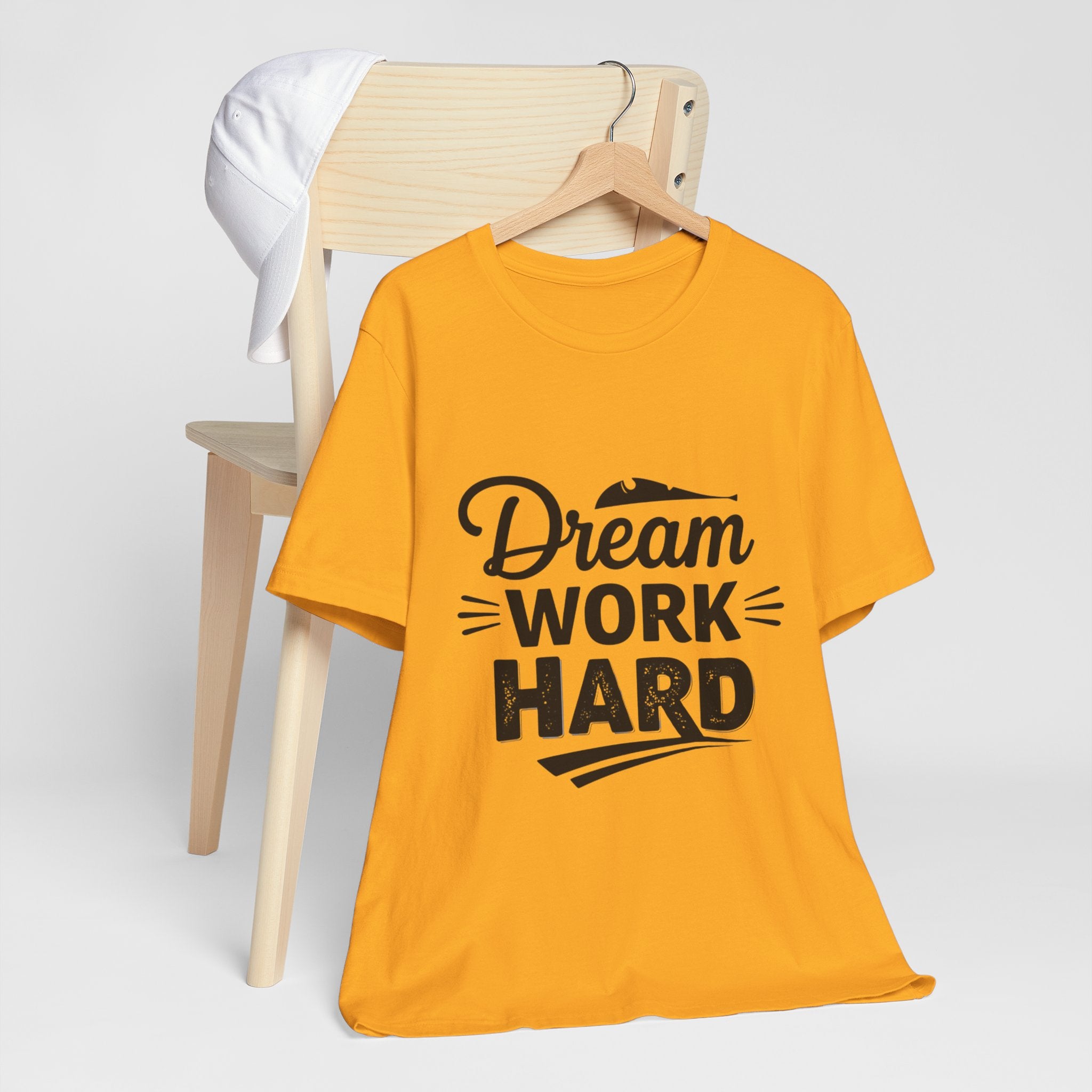 Dream Work Hard Lines - Minimalist Motivation Tee - Clean Success Shirt