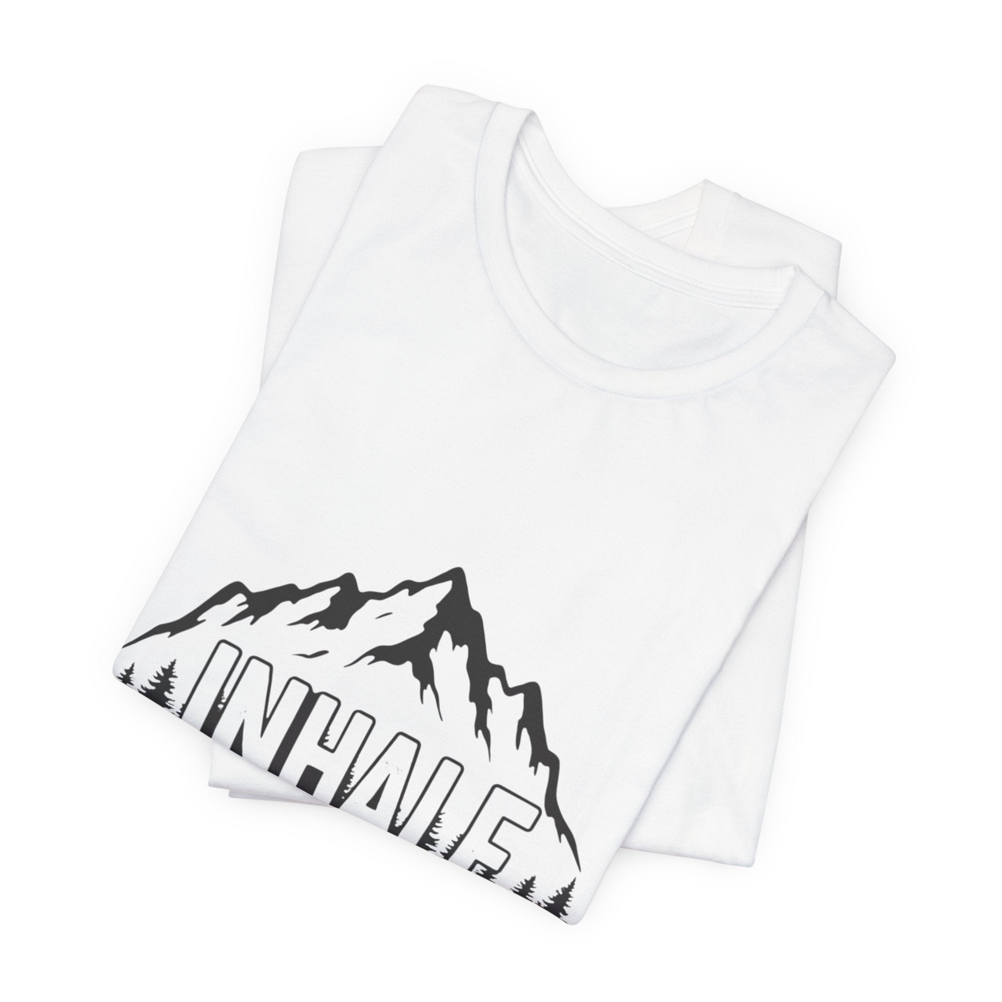 Inhale Mountains - Breathing Mountain Tee - Mindful Nature Shirt