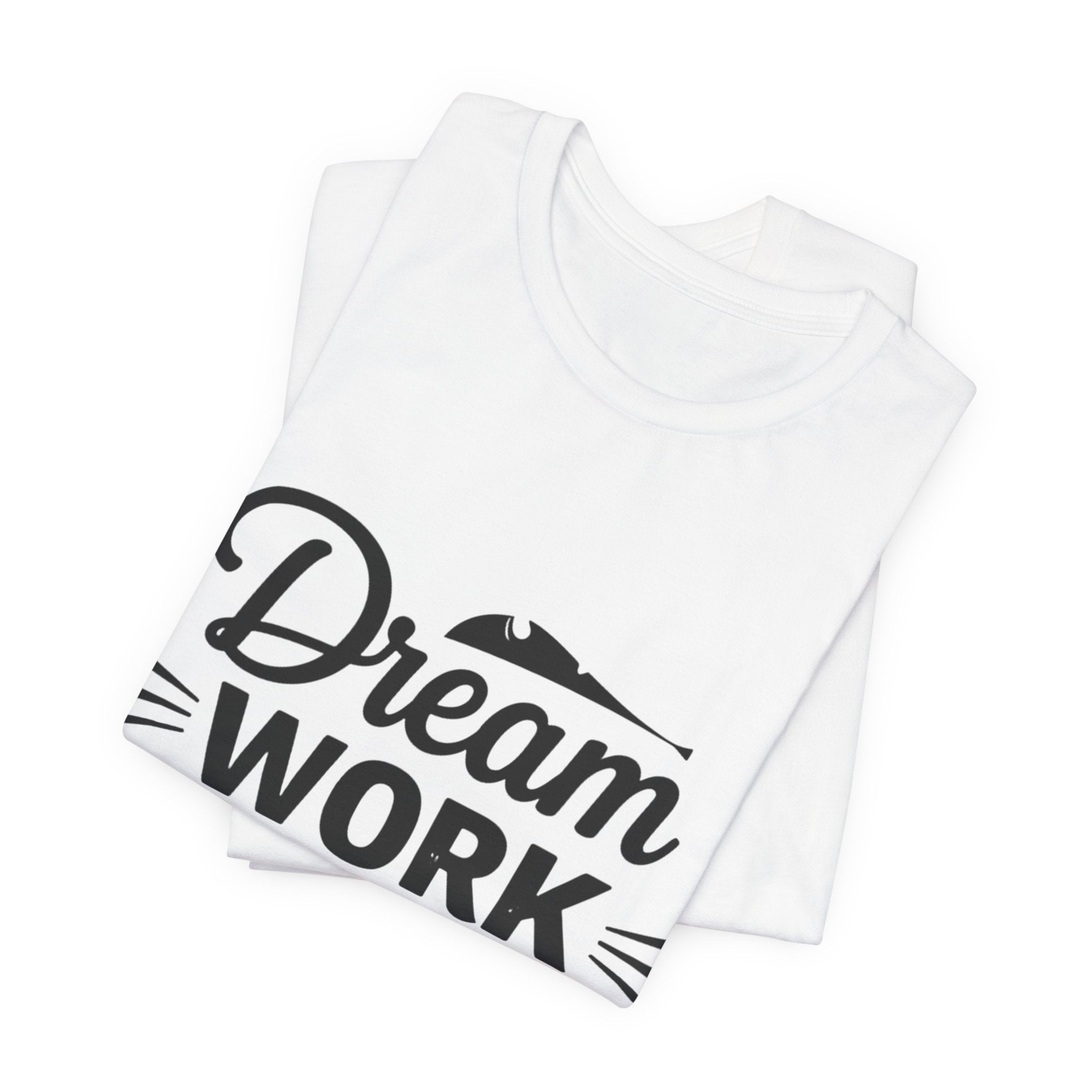 Dream Work Hard Lines - Minimalist Motivation Tee - Clean Success Shirt