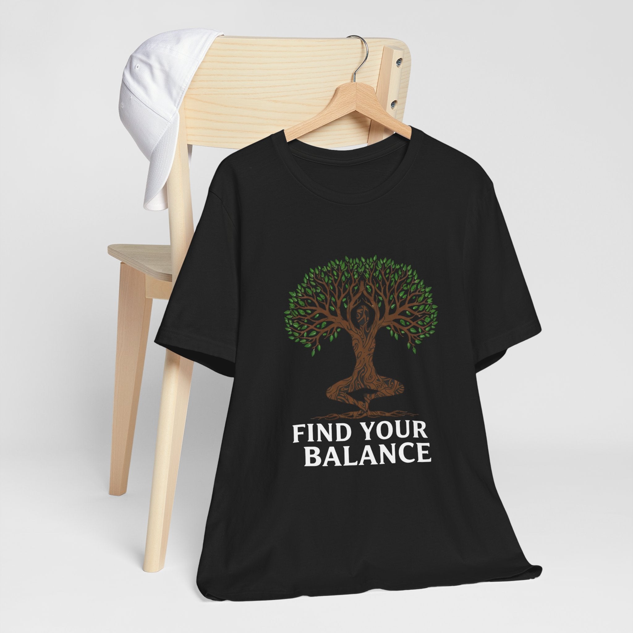 Find Your Balance Tree - Yoga Tree Pose Tee - Meditation Nature Shirt