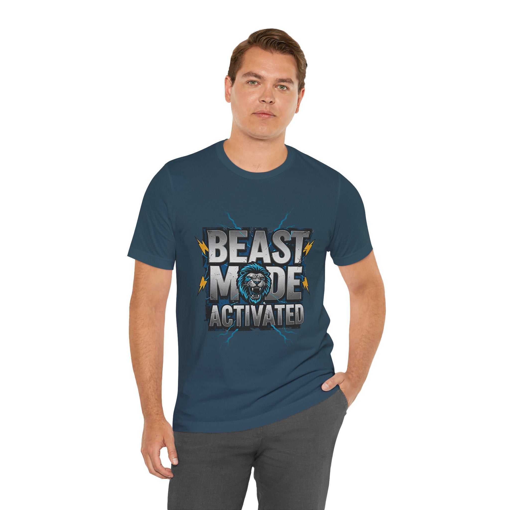Beast Mode Activated Gym T-Shirt - Motivational Workout Tee - Unisex Fitness Apparel