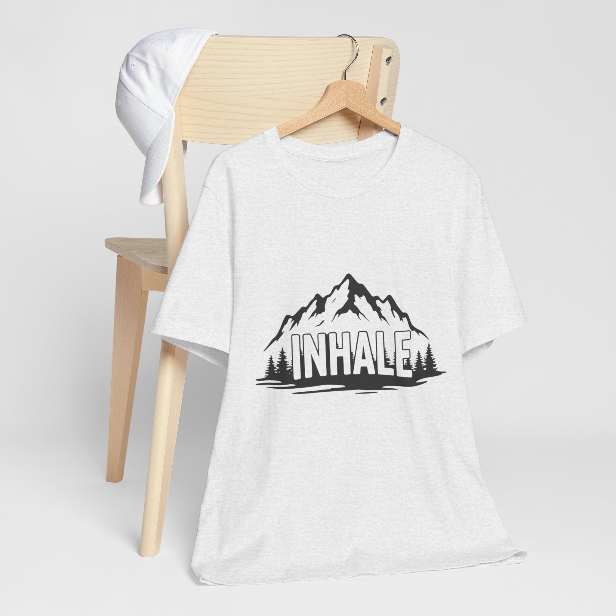 Inhale Mountains - Breathing Mountain Tee - Mindful Nature Shirt