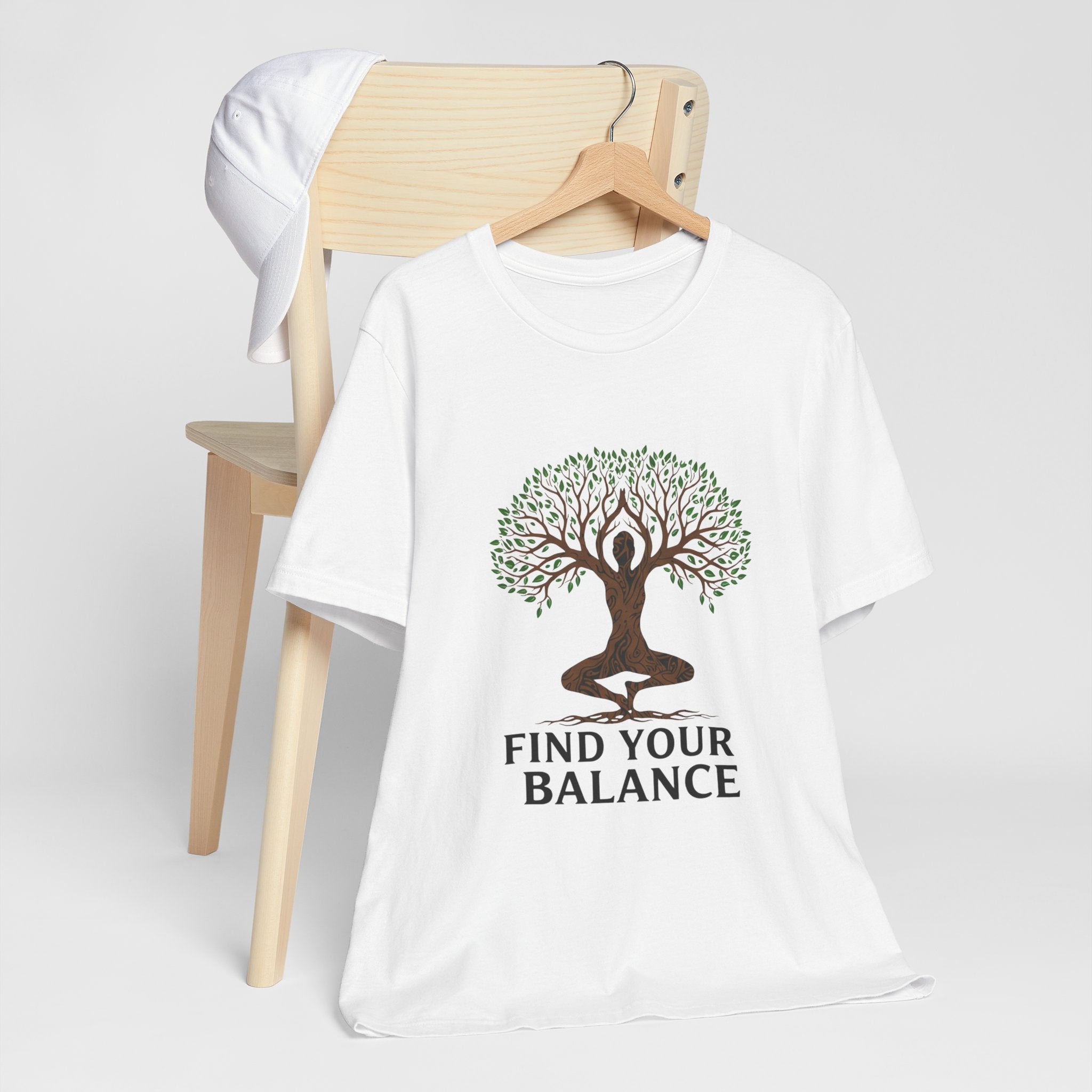 Find Your Balance Tree - Yoga Tree Pose Tee - Meditation Nature Shirt