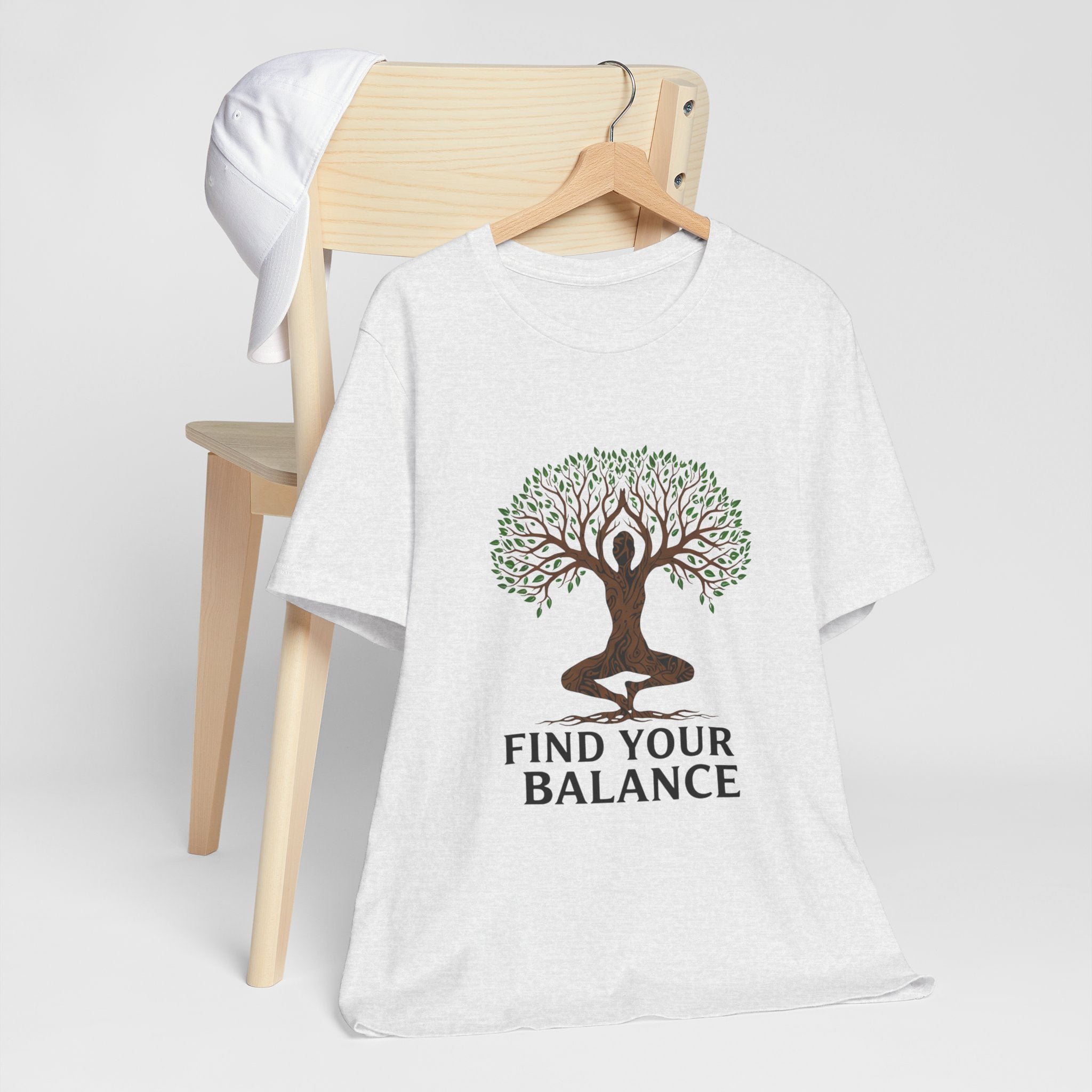 Find Your Balance Tree - Yoga Tree Pose Tee - Meditation Nature Shirt