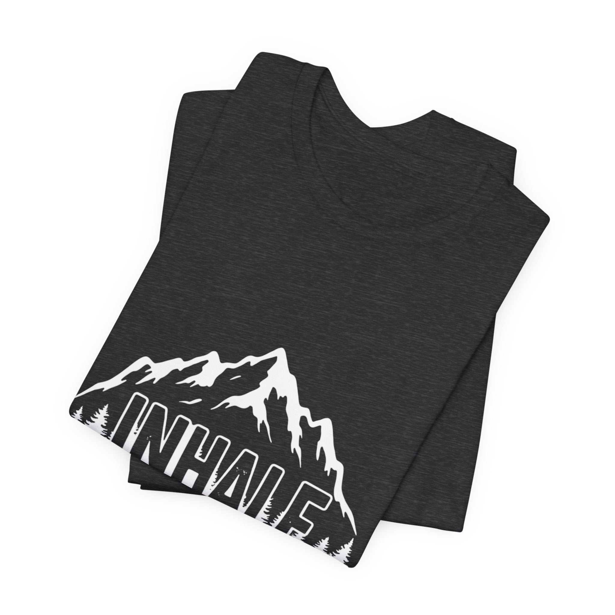Inhale Mountains - Breathing Mountain Tee - Mindful Nature Shirt