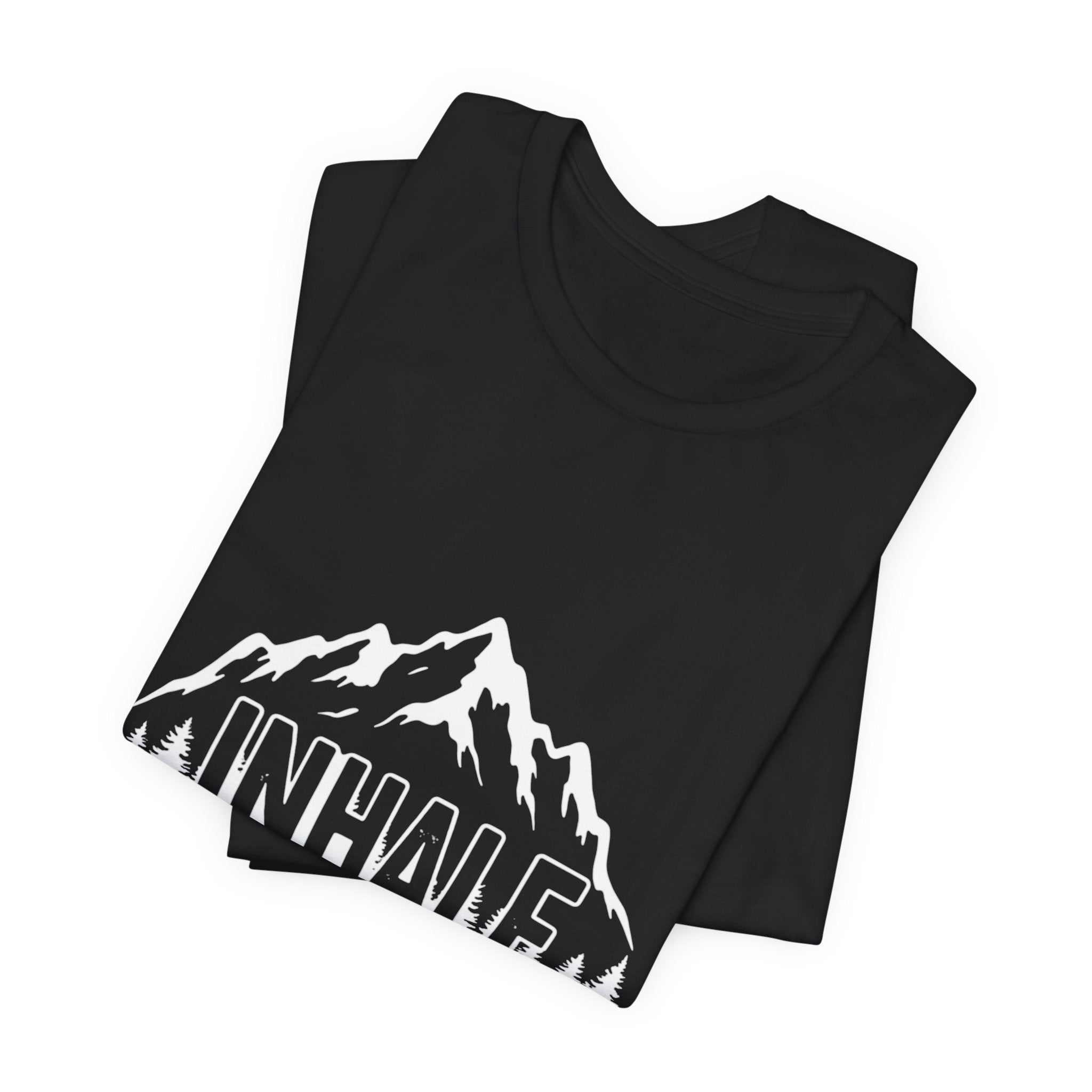Inhale Mountains - Breathing Mountain Tee - Mindful Nature Shirt