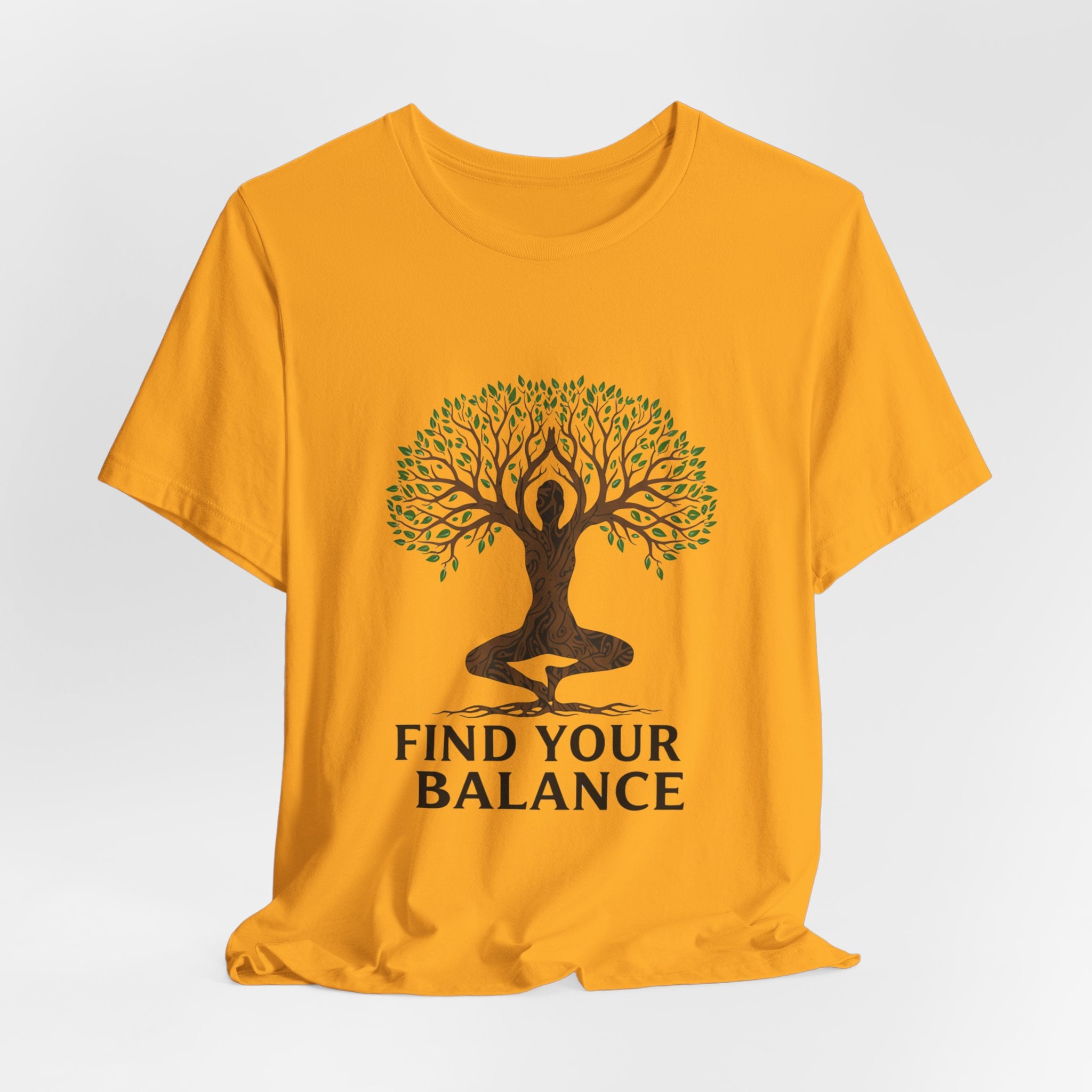 Find Your Balance Tree - Yoga Tree Pose Tee - Meditation Nature Shirt