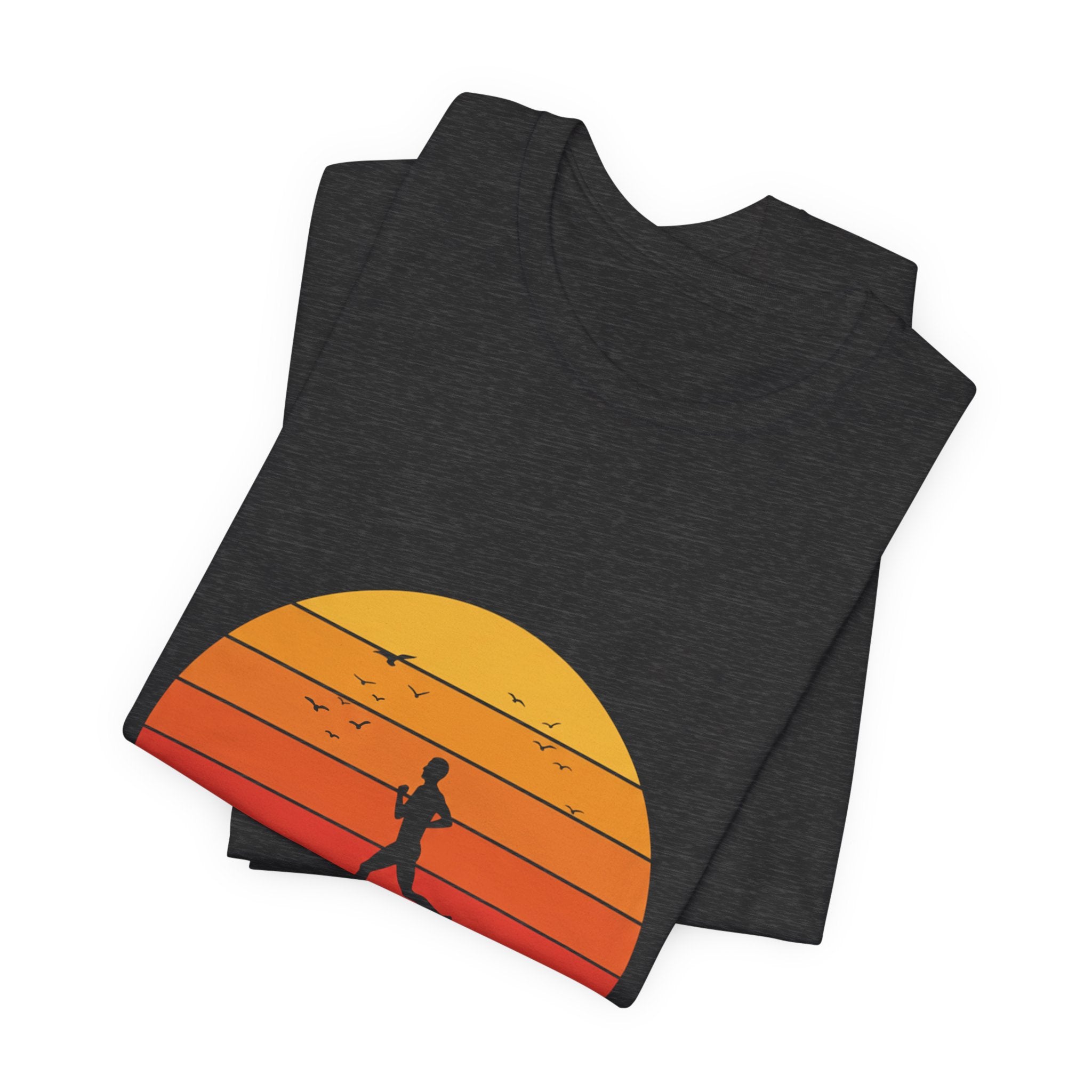 Miles Before Breakfast Trail - Personal Trail Runner Tee - Mountain Morning Shirt
