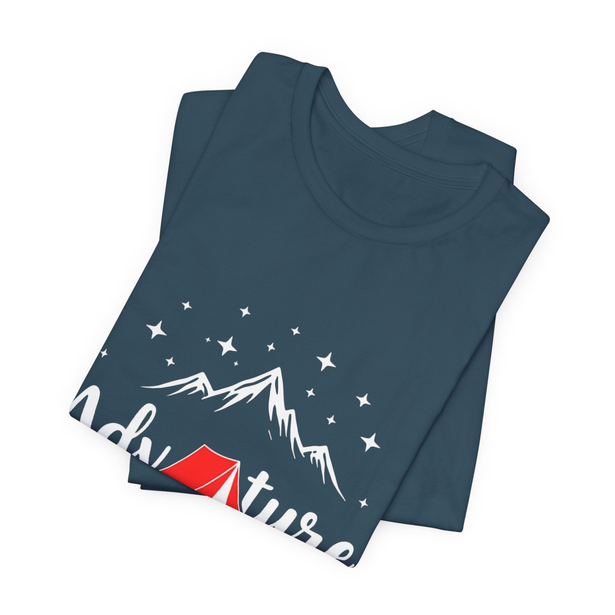 Adventure Awaits Mountain Range - Minimalist Outdoor Tee - Explorer Shirt