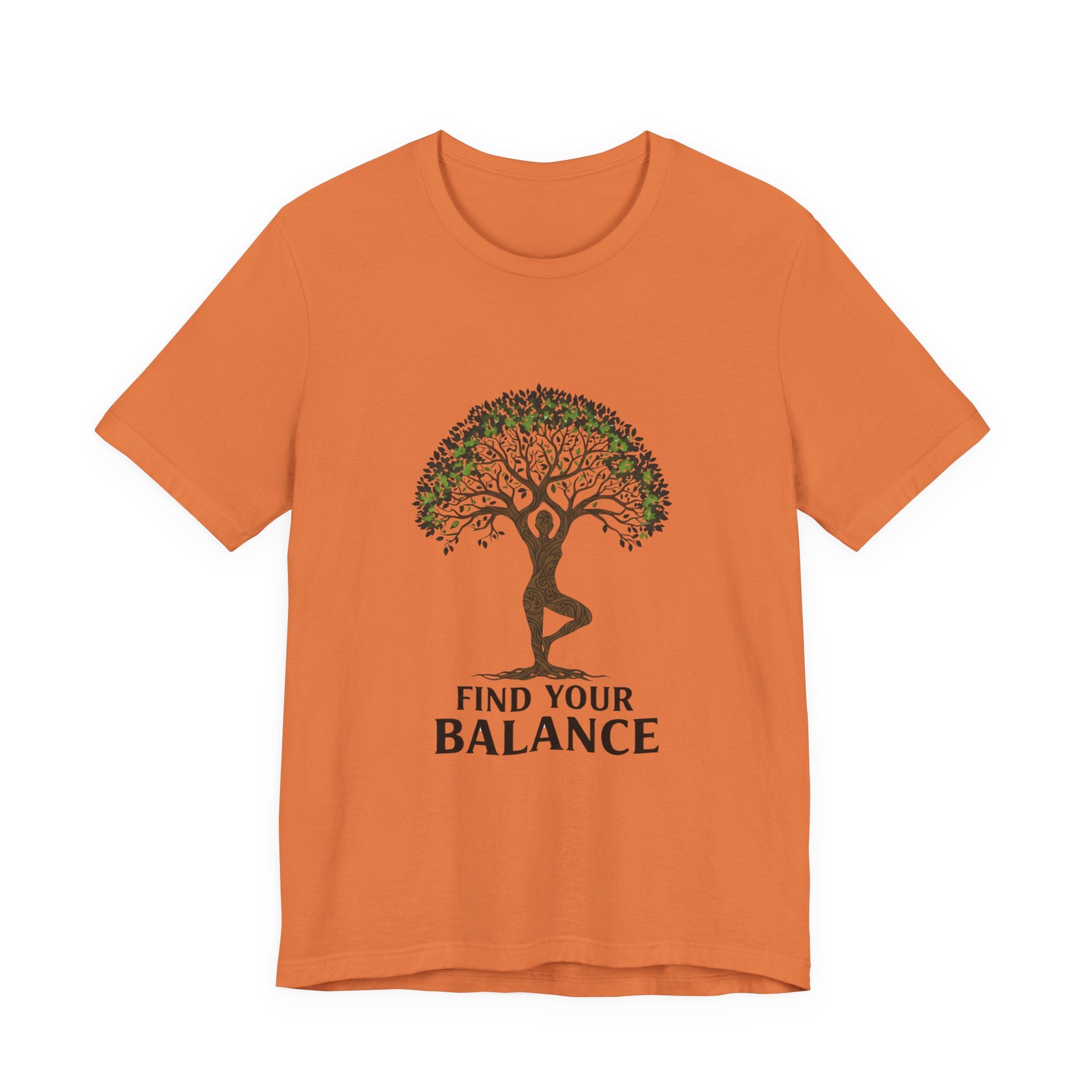 Find Your Balance Rooted - Tree of Life Yoga Tee - Grounding Meditation Shirt