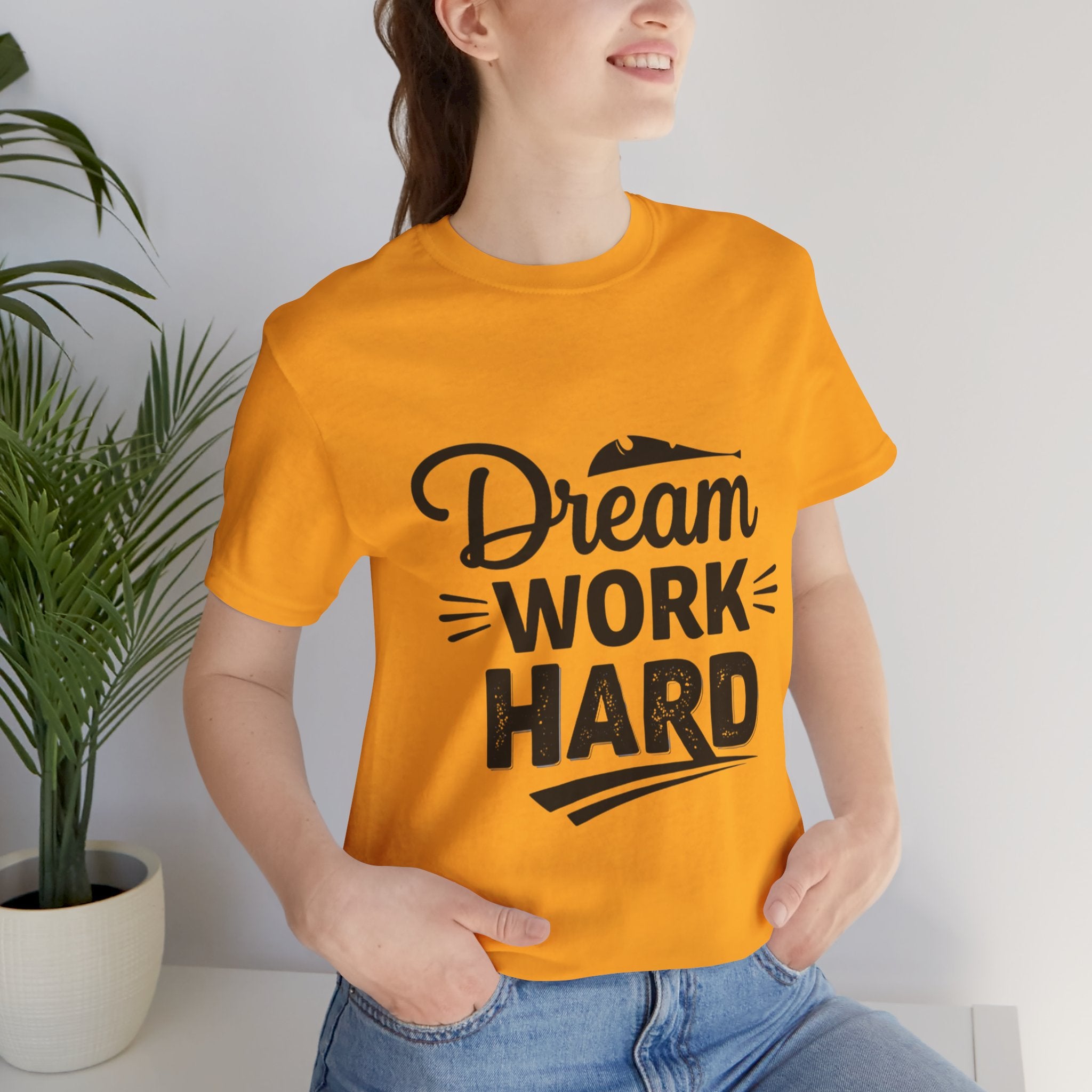 Dream Work Hard Lines - Minimalist Motivation Tee - Clean Success Shirt