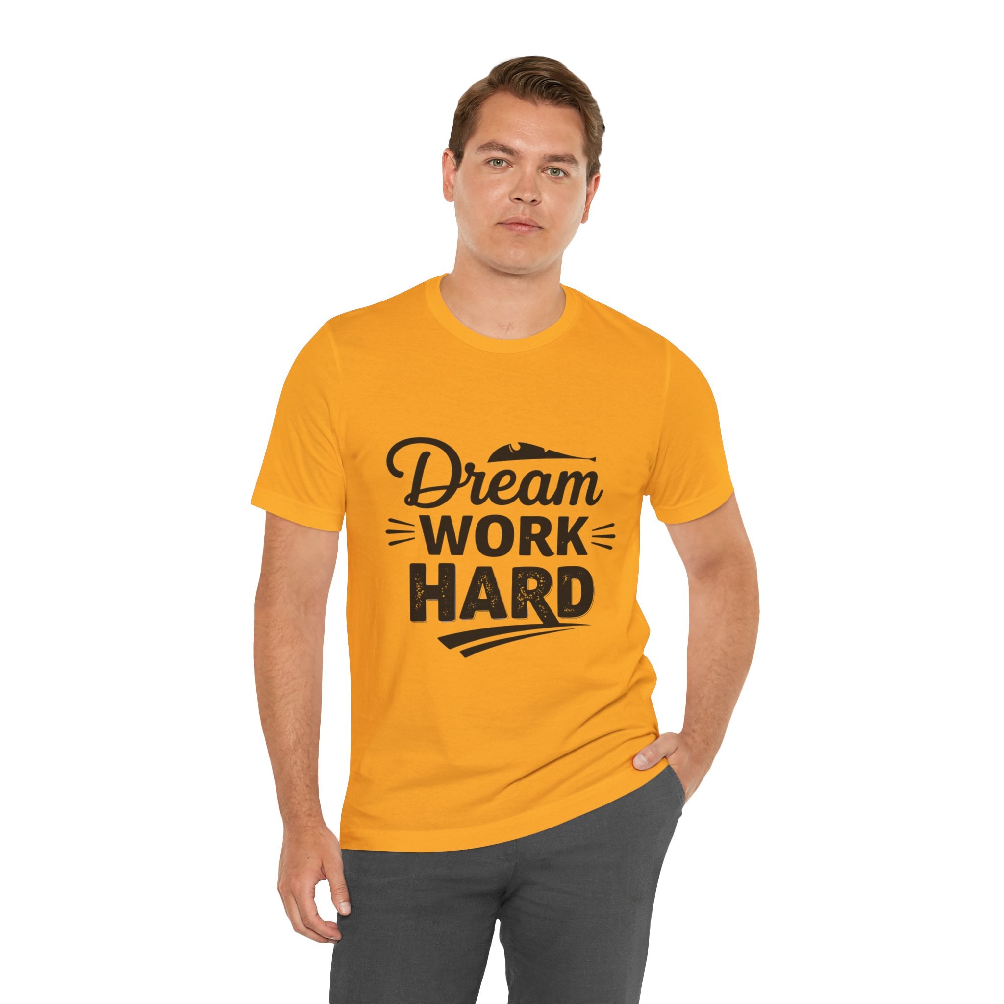 Dream Work Hard Lines - Minimalist Motivation Tee - Clean Success Shirt