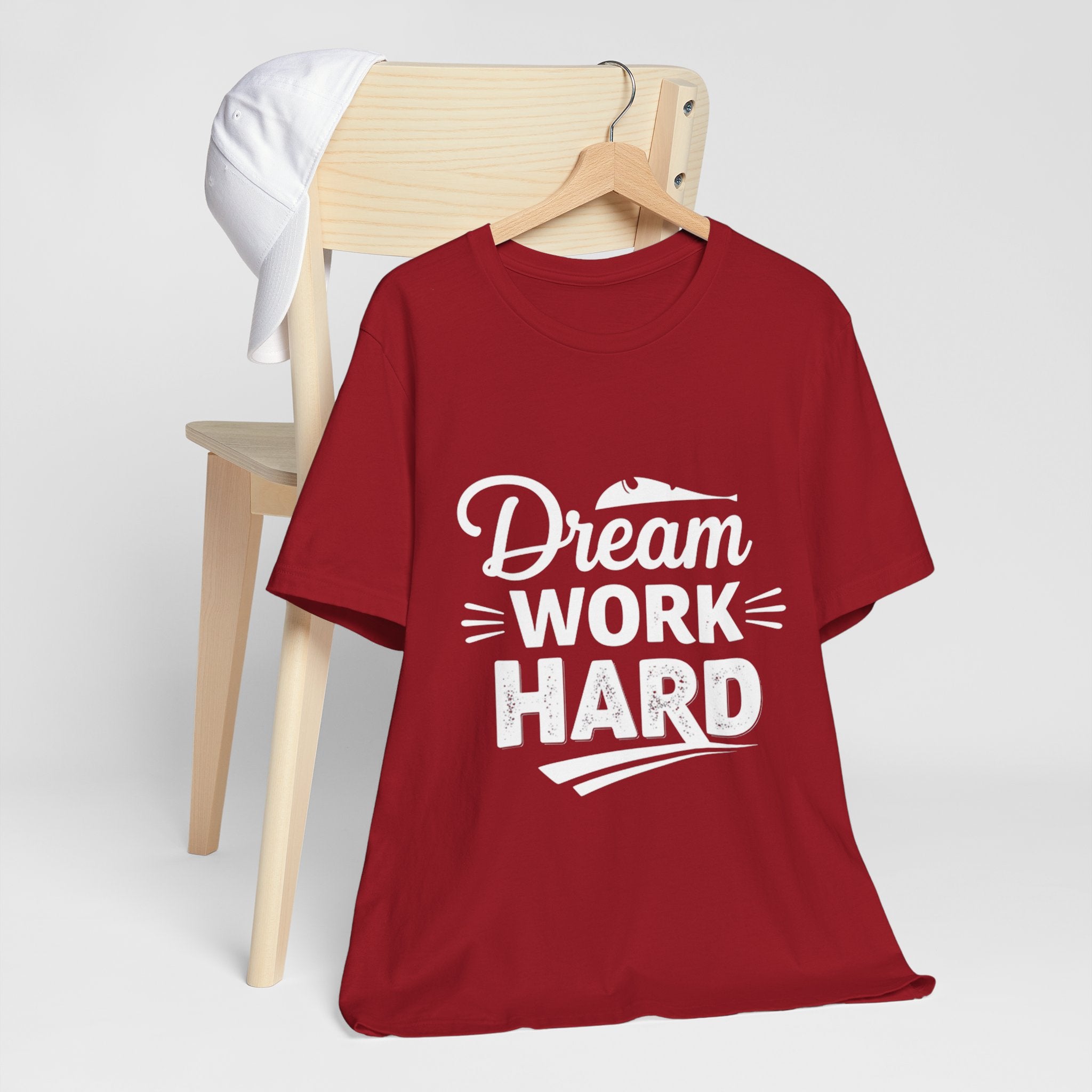 Dream Work Hard Lines - Minimalist Motivation Tee - Clean Success Shirt