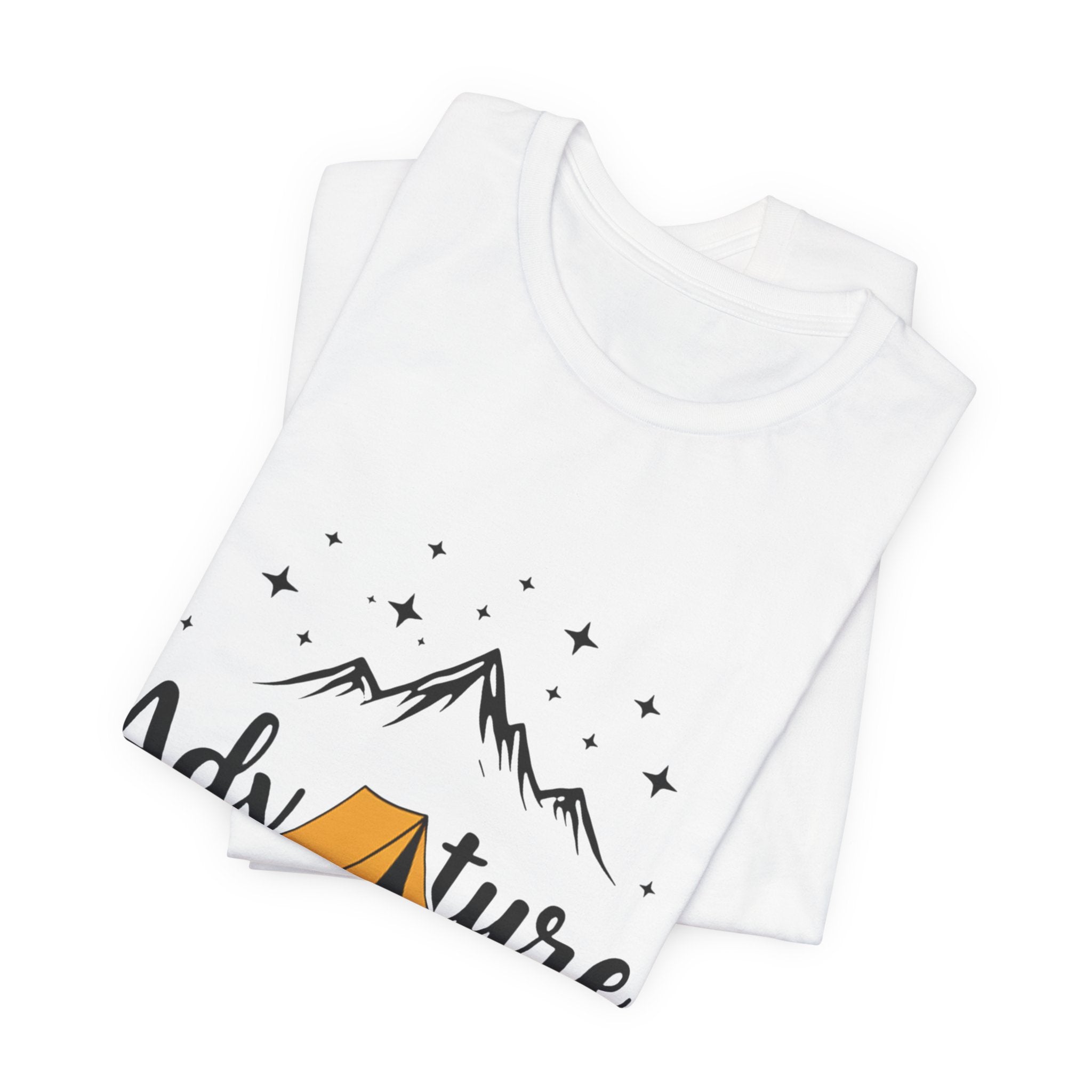 Adventure Awaits Mountain Range - Minimalist Outdoor Tee - Explorer Shirt