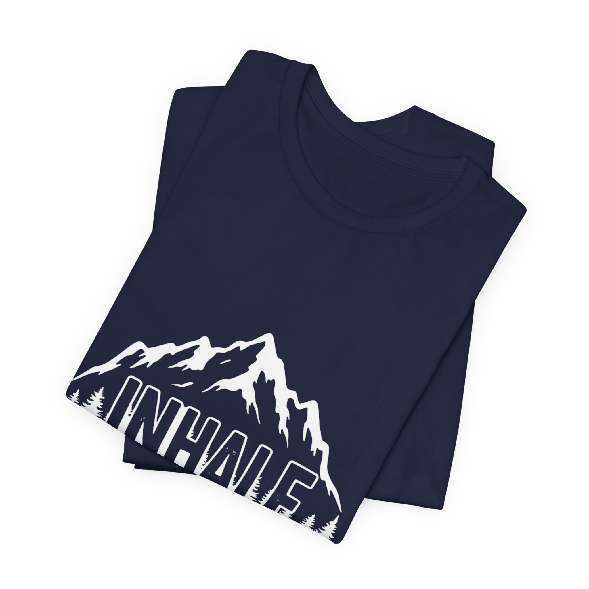 Inhale Mountains - Breathing Mountain Tee - Mindful Nature Shirt