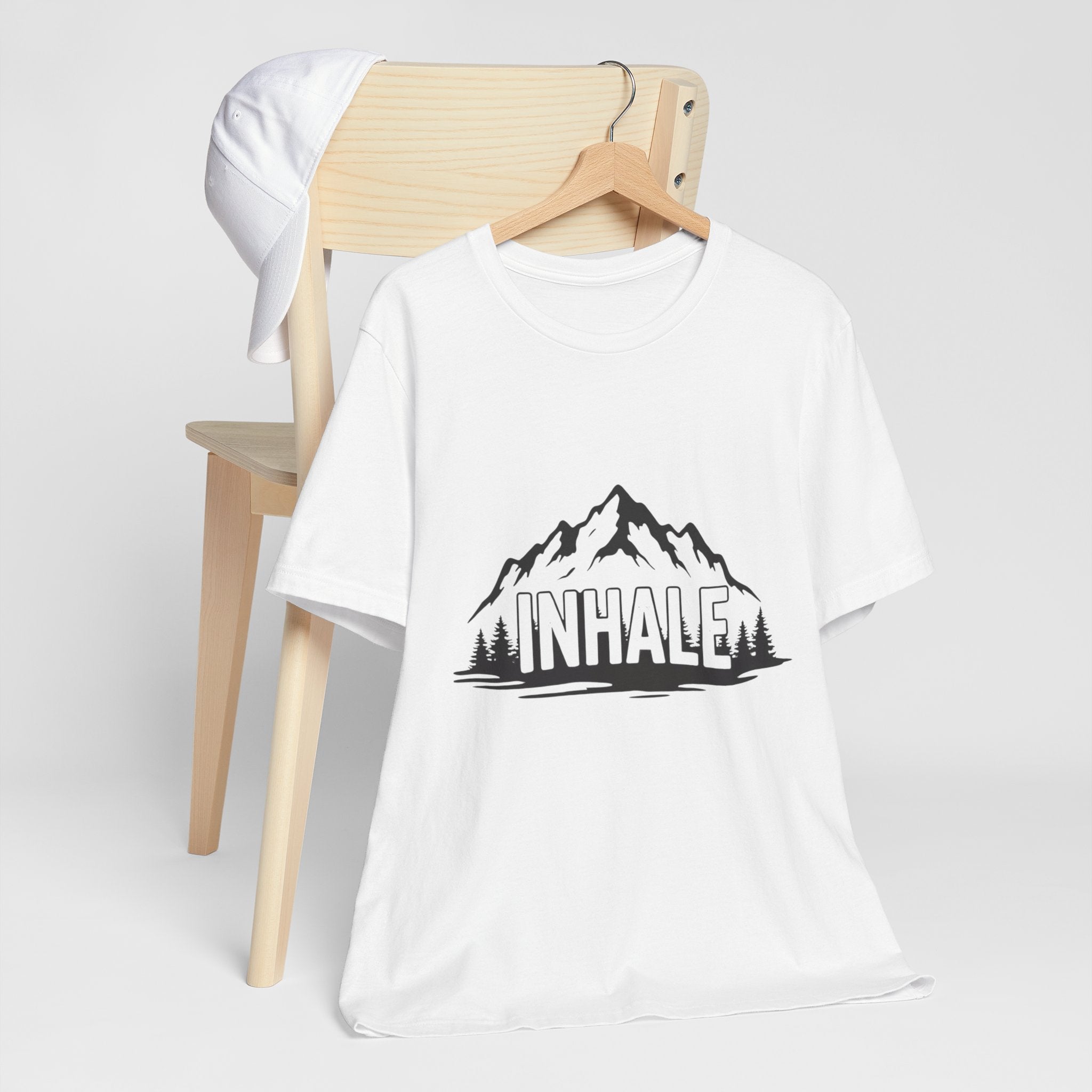 Inhale Mountains - Breathing Mountain Tee - Mindful Nature Shirt