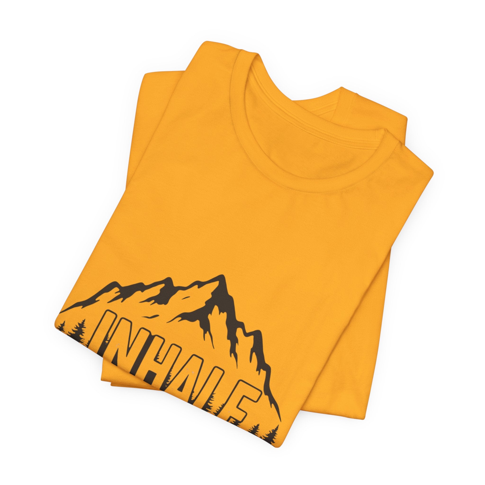 Inhale Mountains - Breathing Mountain Tee - Mindful Nature Shirt