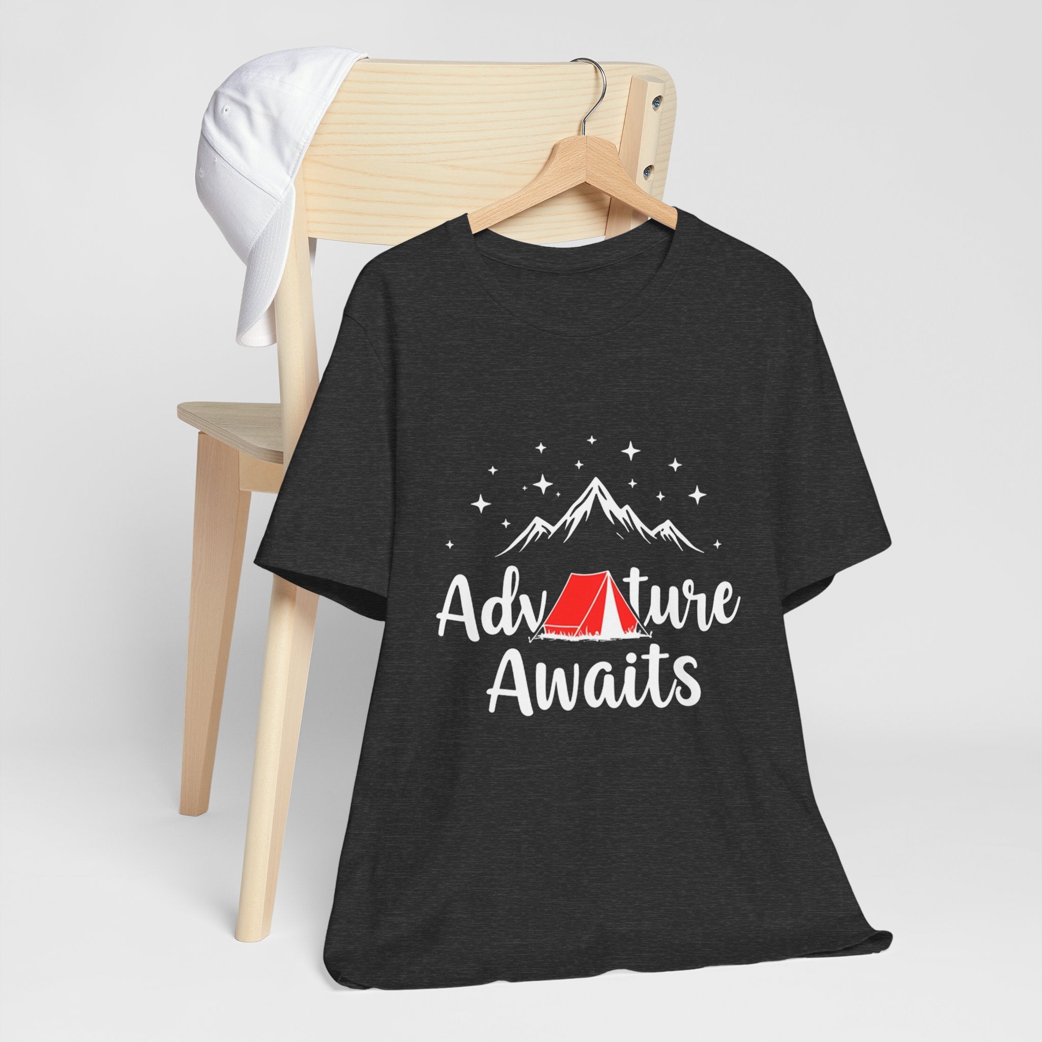 Adventure Awaits Mountain Range - Minimalist Outdoor Tee - Explorer Shirt