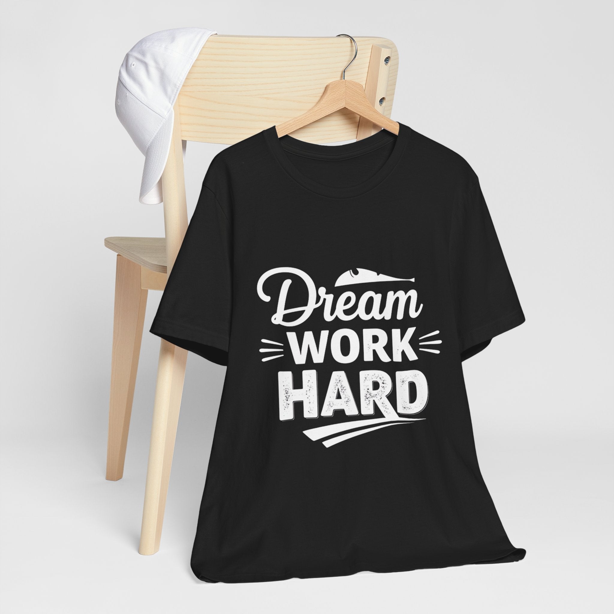 Dream Work Hard Lines - Minimalist Motivation Tee - Clean Success Shirt