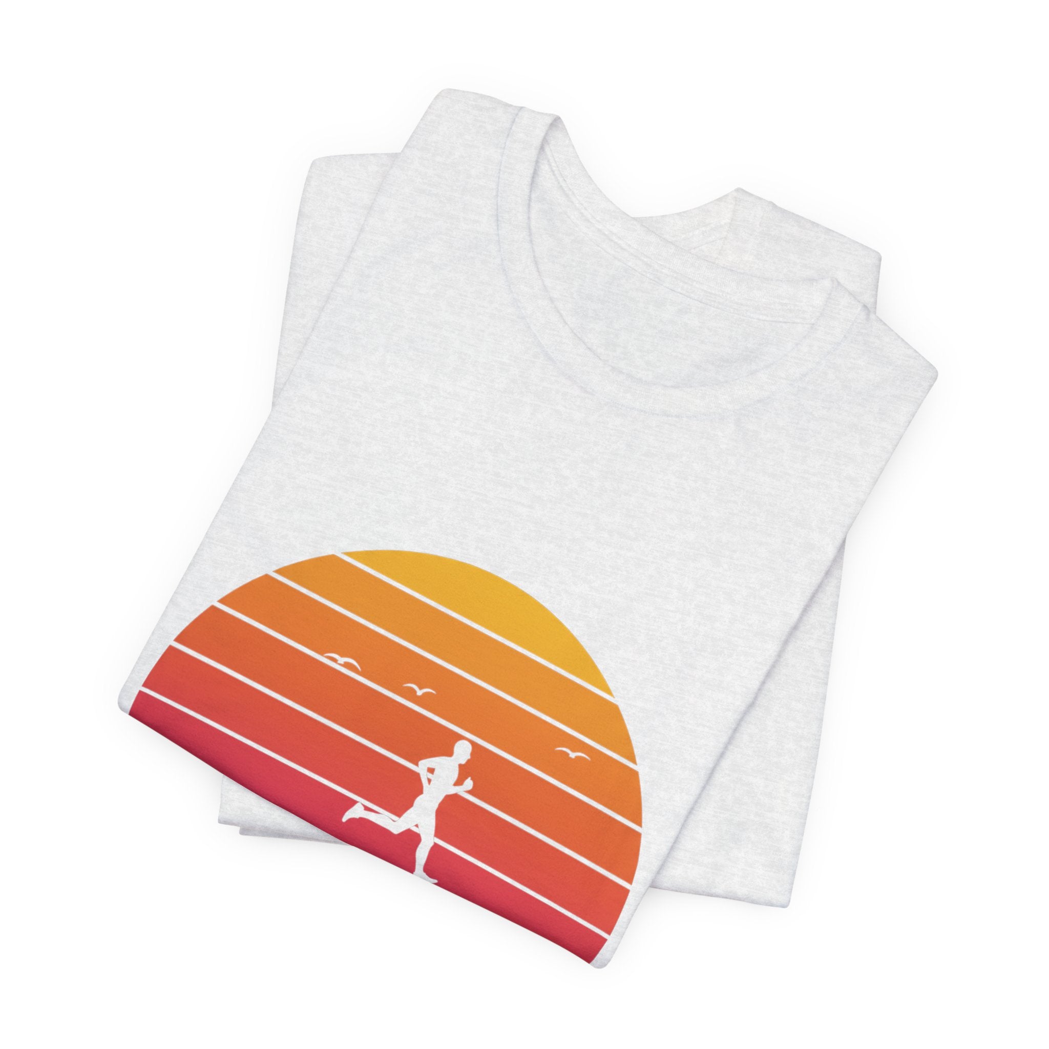 Miles Before Breakfast Bold - Typography Runner Tee - Morning Motivation Shirt